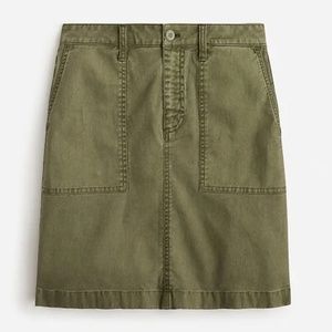 J.Crew Garment dyed utility mini skirt, Sz 8, EUC